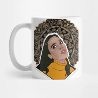 Digital Mandala Portrait Mug